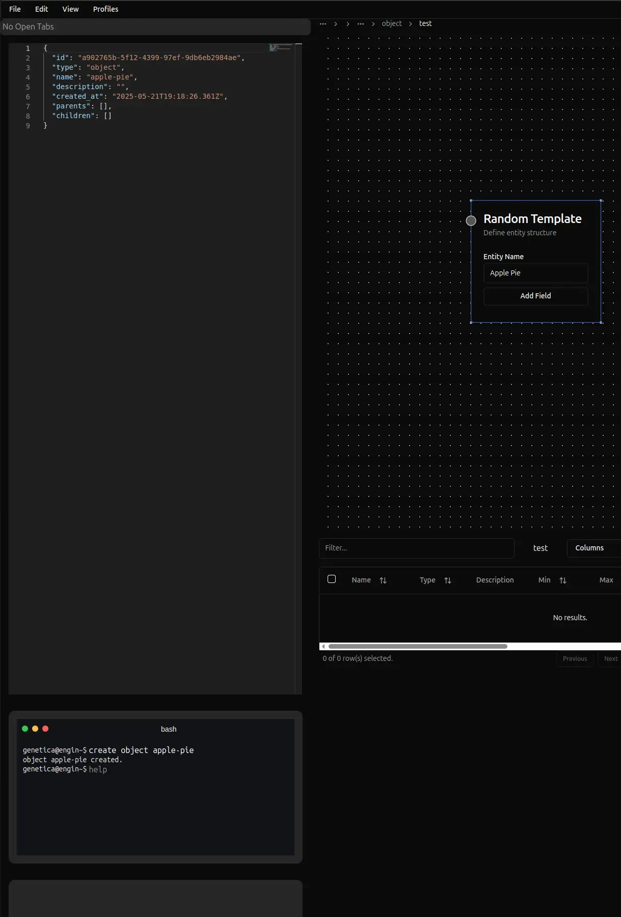 Node-Based Asset Engine Interface